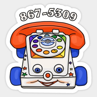 Classic Toy Phone Jenny Sticker